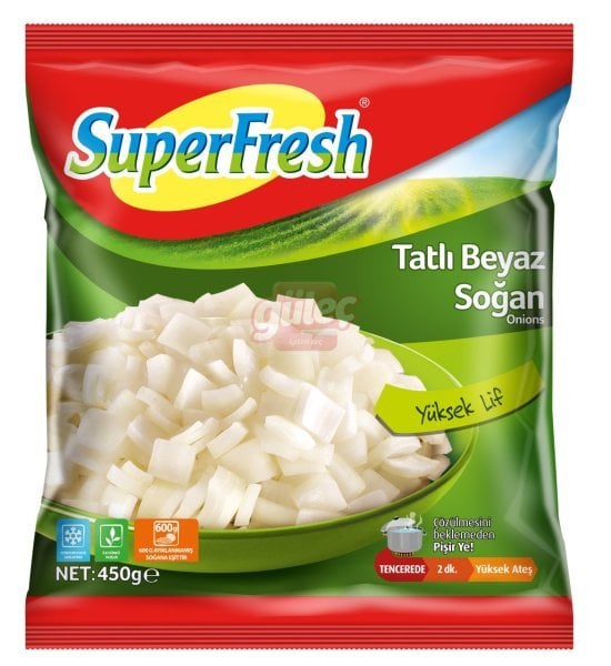 SuperFresh Doğranmış Tatlı Beyaz Soğan 450 G