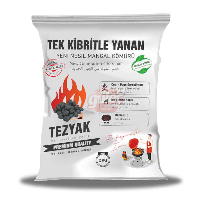 Tezyak Profesyonel Mangal Kömürü 2 Kg