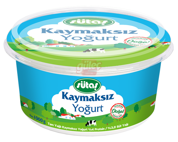 Sütaş Kaymaksız Yoğurt 1000 G