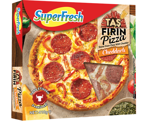 SüperFresh Taş Fırın Cheddarlı Pizza 410 G