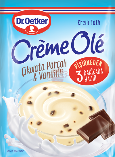Dr. Oetker Creme Ole Çikolata Parçalı Vanilinli 109 G