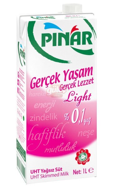 Pınar Ekstra Light (0,1) Süt 1 L