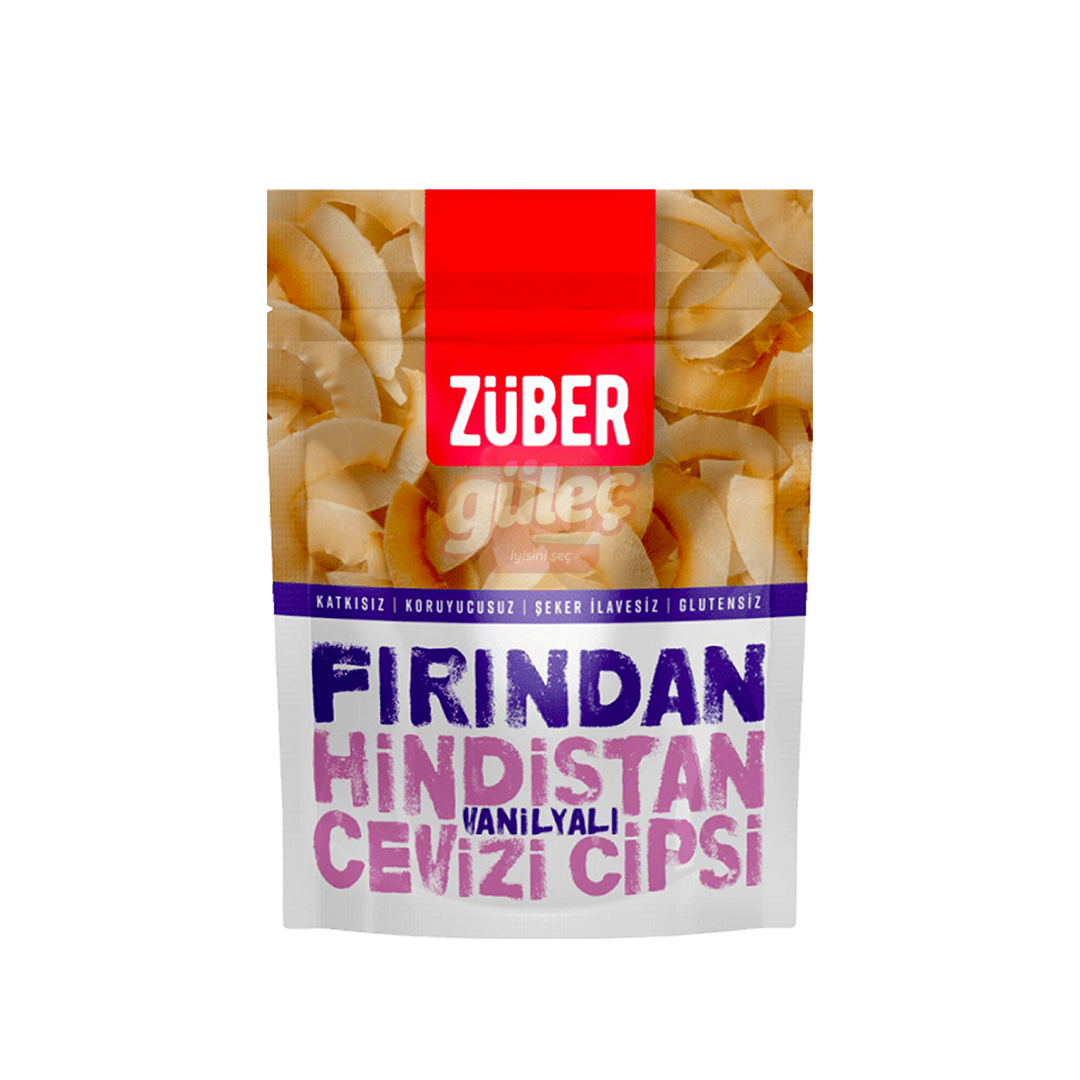 Züber Fırından Vanilyalı Hindistan Cevizi Cipsi 40 G