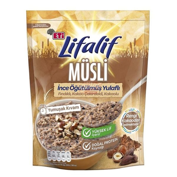 Eti Lifalif İnce Müsli Kakao 250 G