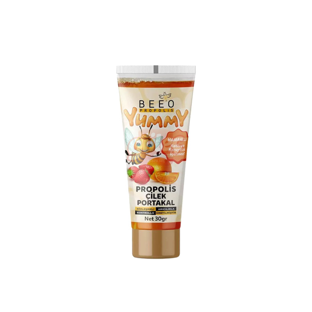 Bee'O Yummy Propolis Çilek Portakal 30 G