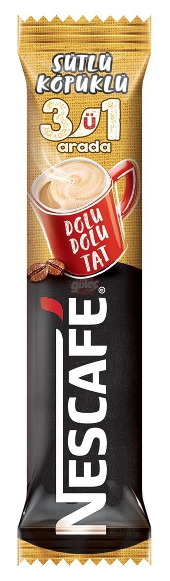 Nescafe 3'ü 1 Arada Sütlü Köpüklü 17,4 G