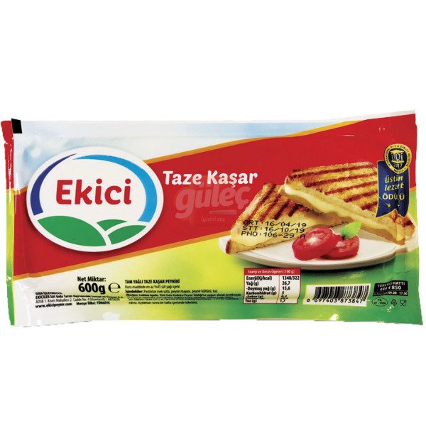 Ekici Kaşar Peyniri 600 G