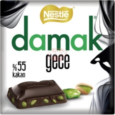 Nestle Damak Gece %55 Kakaolu Antep Fıstıklı Çikolata 60 G