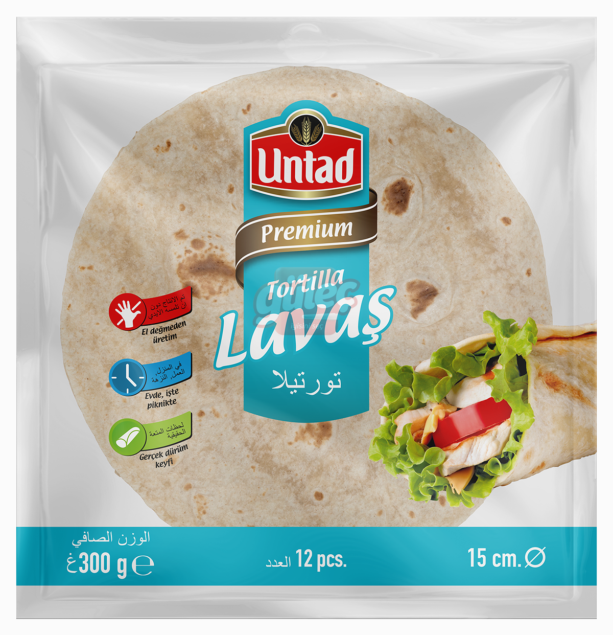 Untad Sade Lavaş 8'li (25 cm) 70 G