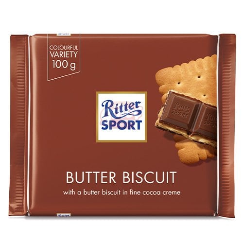 Ritter Sport Butter Biscuit Tereyağlı Bisküvili Çikolata 100 G