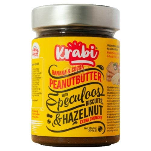 Krabi Muz Aromalı Kakaolu Fıstık Ezmesi 300 G