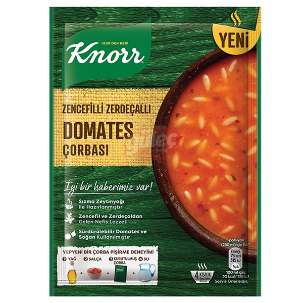 Knorr Zencefilli Zerdeçallı Domates Çorbası 98 G