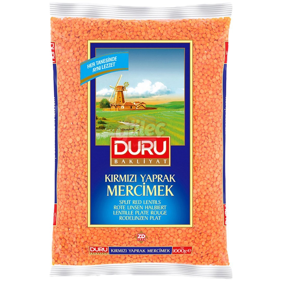 Duru Kırmızı Yaprak Mercimek 1 Kg