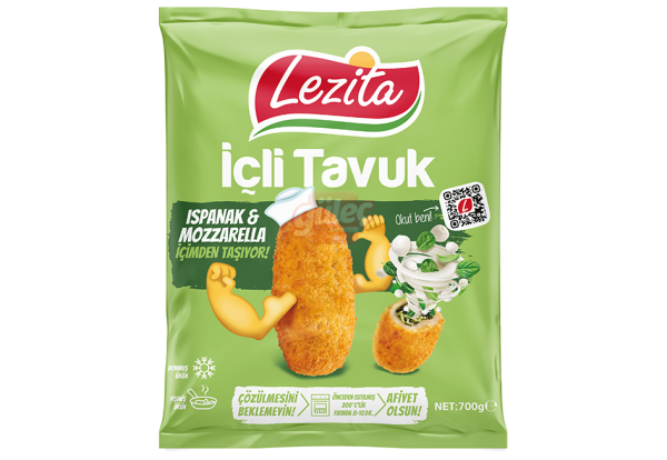 Lezita Ispanak-Mozzarella Dolgulu İçli Tavuk 700 G