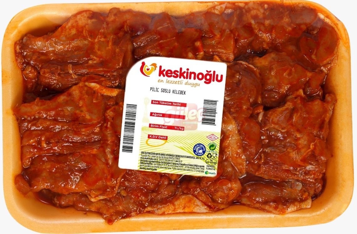 Keskinoğlu Tabaklı Soslu Kelebek Kg