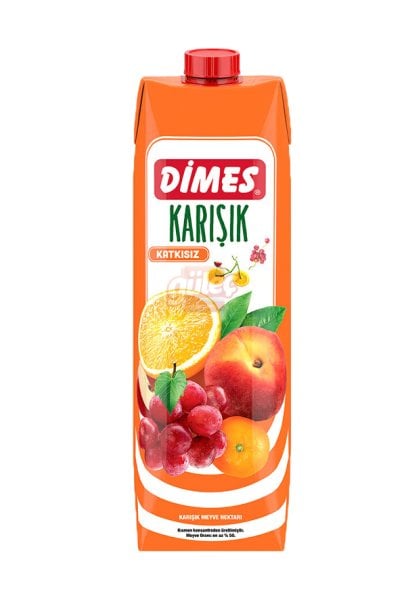 Dimes Karışık Meyve Nektarı Prizma Kutu 1 L