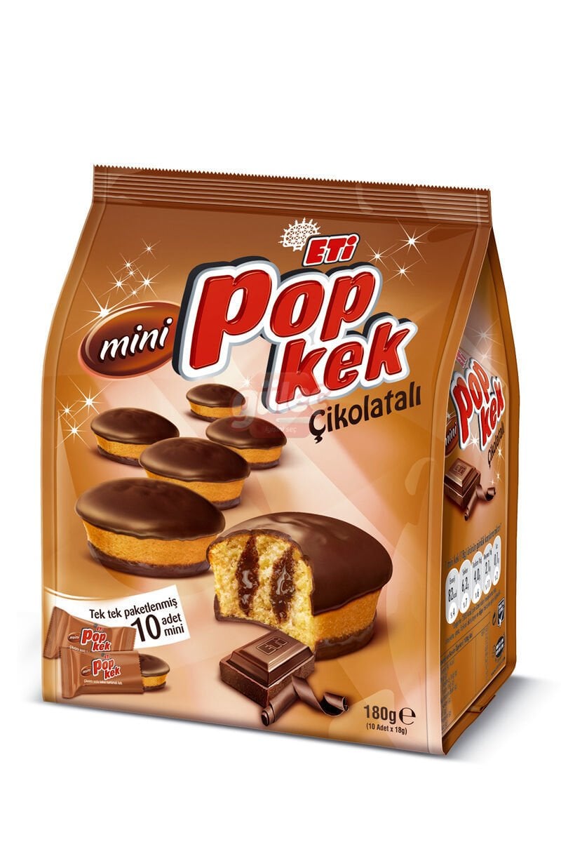 Eti PopKek Mini Çikolatalı 10'lu 180 G