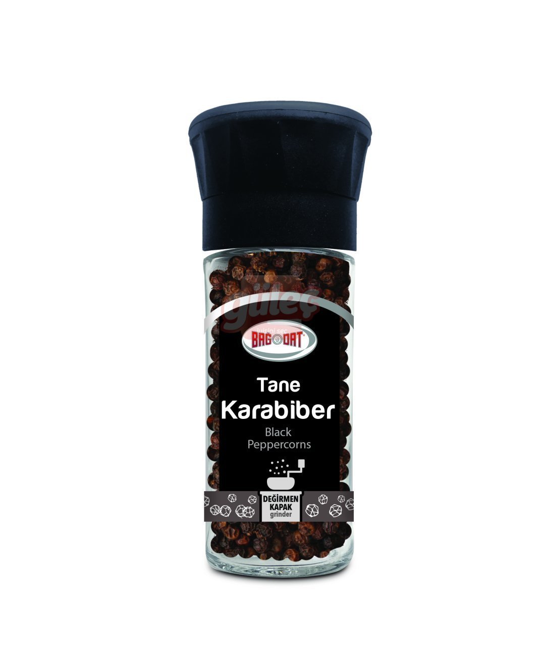 Bağdat Baharat Tane Karabiber Değirmenli Kapak 50 G