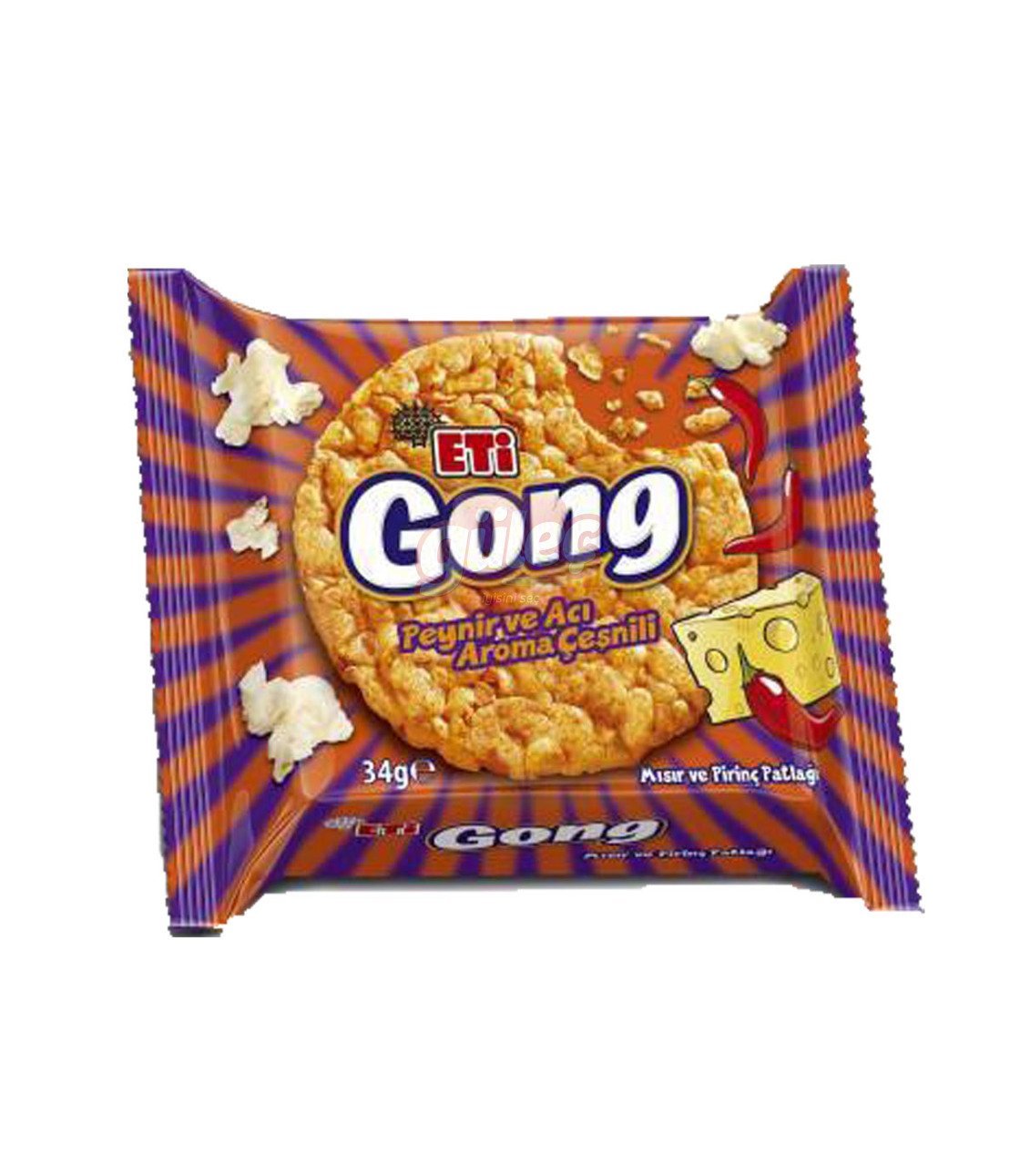 Eti Gong Peynir ve Acı Aroma Çeşnili 34 G