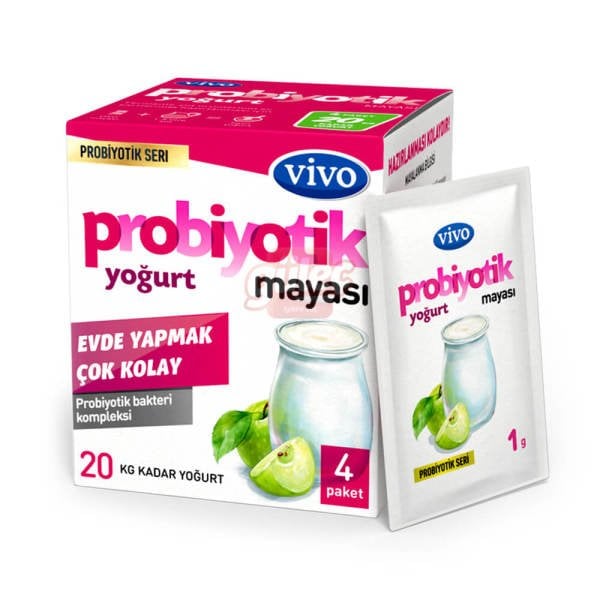 Vivo Probiyotik Yoğurt Mayası 1 G x 4 Paket