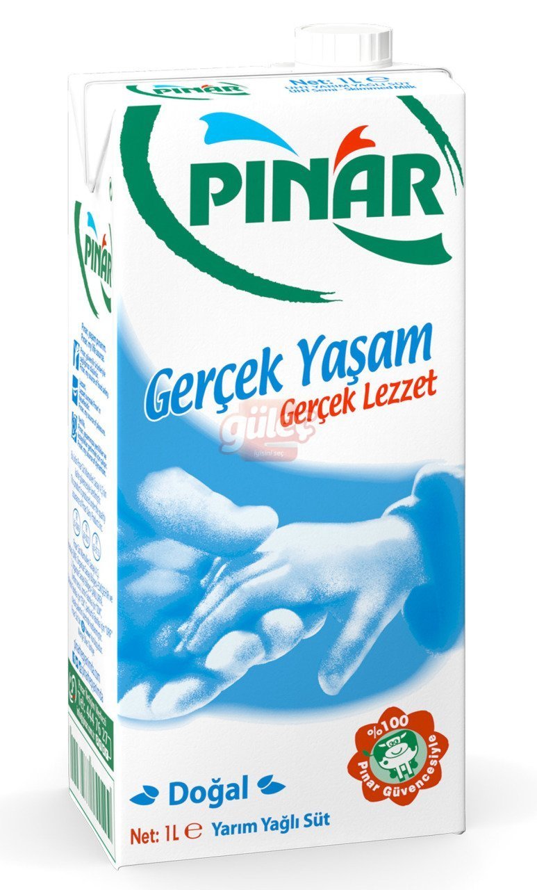 Pınar Yarım Yağlı Süt 1 L