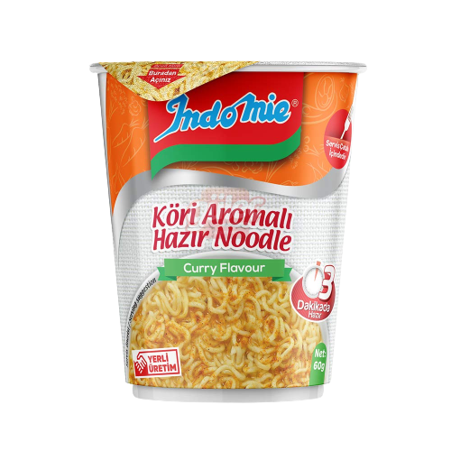 Indomie Köri Çeşnili Noodle (Bardak) 60 G