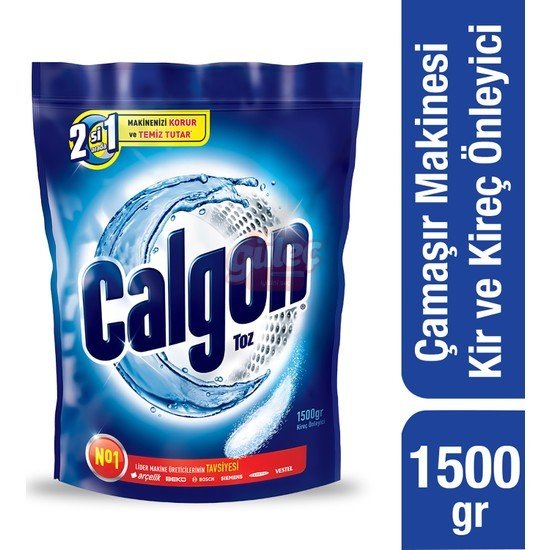 Calgon Çamaşır Makinesi Kir ve Kireç Önleyici Toz 1500 G