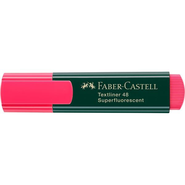 FABER CASTELL 154821 FOSFORLU MARKER QIRMIZI