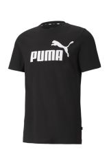 Puma Ess Logo Tee Erkek T-shirt Black 58666601