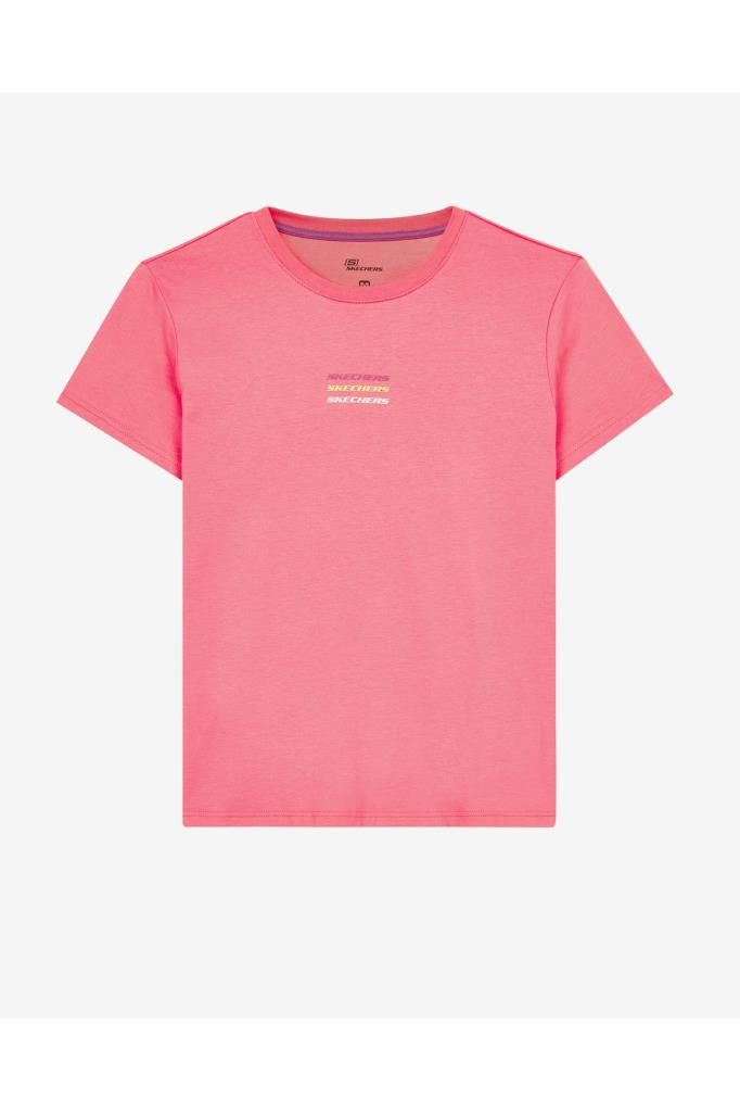 Skechers Essential W Short Sleeve T-shirt Kadın Açık Pembe S241006-590