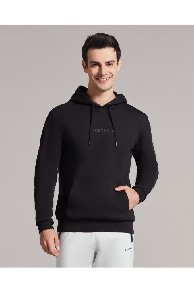 Skechers M 2xi-lock Arm Zipped Hoodie Erkek Siyah Sweatshirt S221022-001