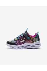 Skechers Twisty Brights - Mystical Bliss Kız Çocuk Siyah Işıklı Spor Ayakkabı 302321L BKMT