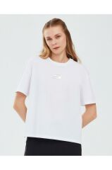 Skechers Graphic T-shirt W Short Sleeve Kadın Beyaz Tshirt S241011-100