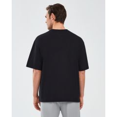 Skechers Graphic T-Shirt M Short Sleeve Erkek Siyah Tshirt S241076-001