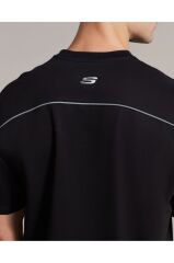 M Graphic Tee Reflect Logo Oversize T-shirt Erkek Siyah Tshirt S231094-001