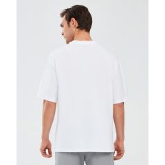 Skechers Graphic T-Shirt M Short Sleeve Erkek Beyaz Tshirt S241076-100