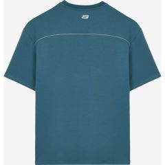 Skechers Graphic T-Shirt M Short Sleeve Erkek Petrol Tshirt S231094-405