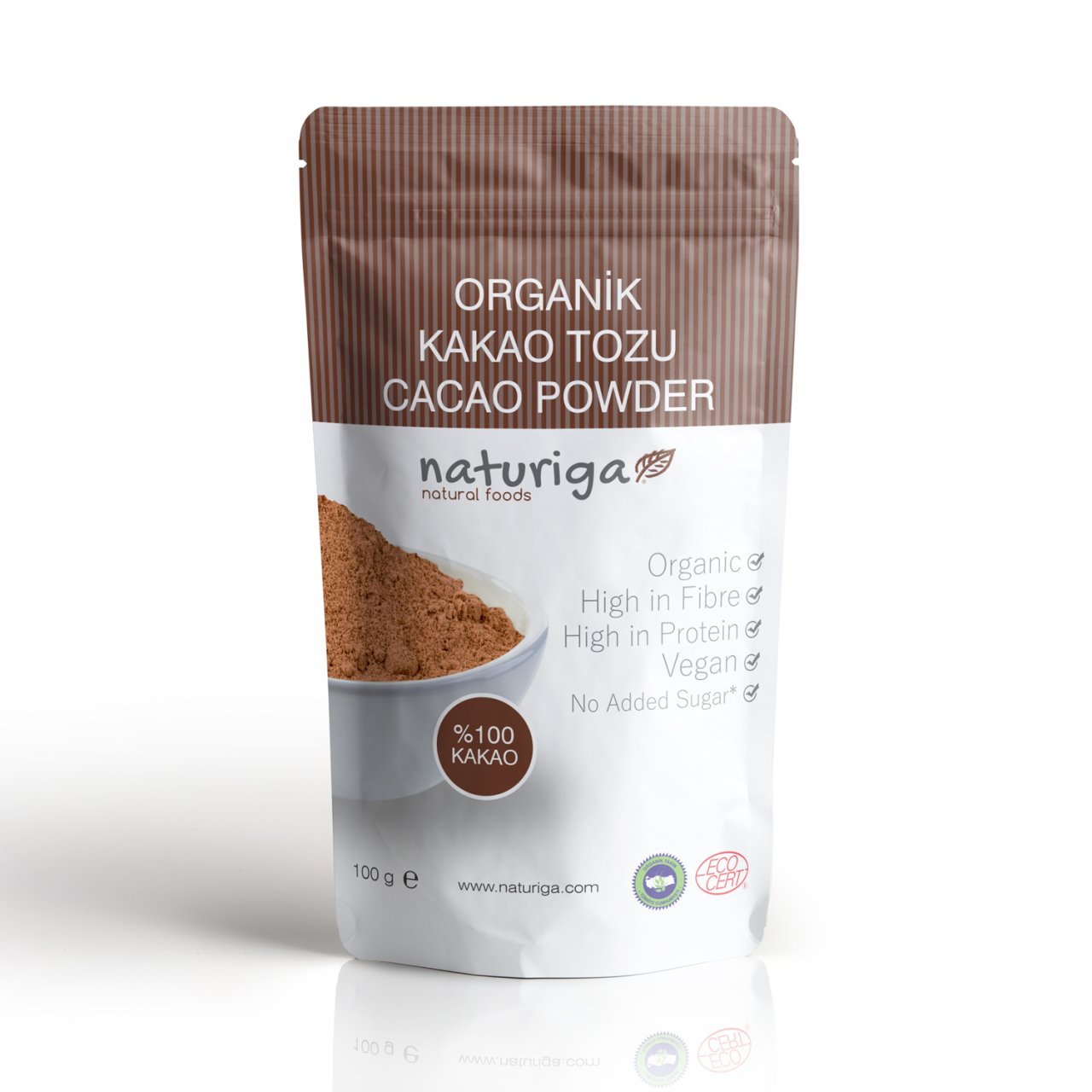 Naturiga Organik Kakao Tozu