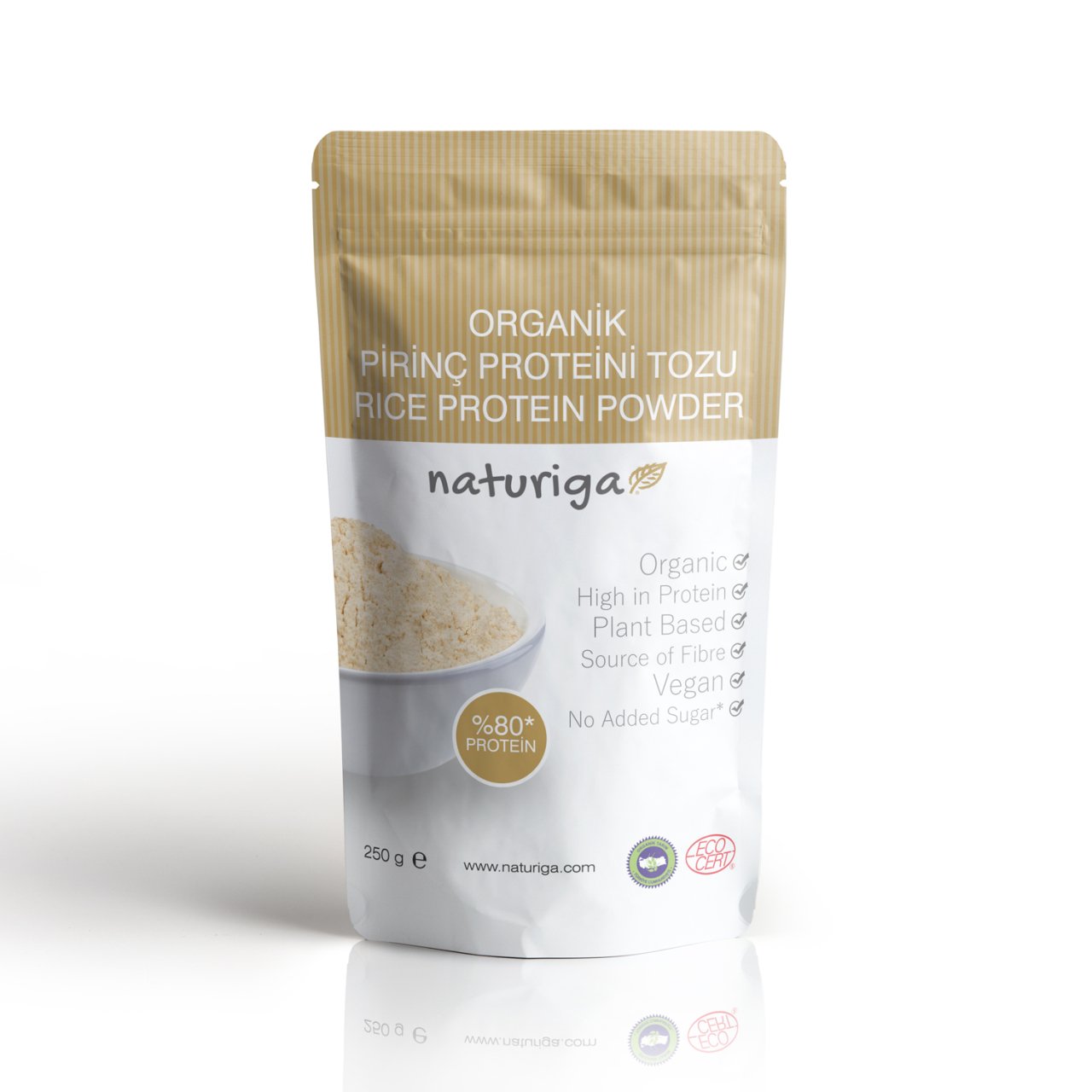 Naturiga Organik Pirinç Proteini Tozu 250 gr