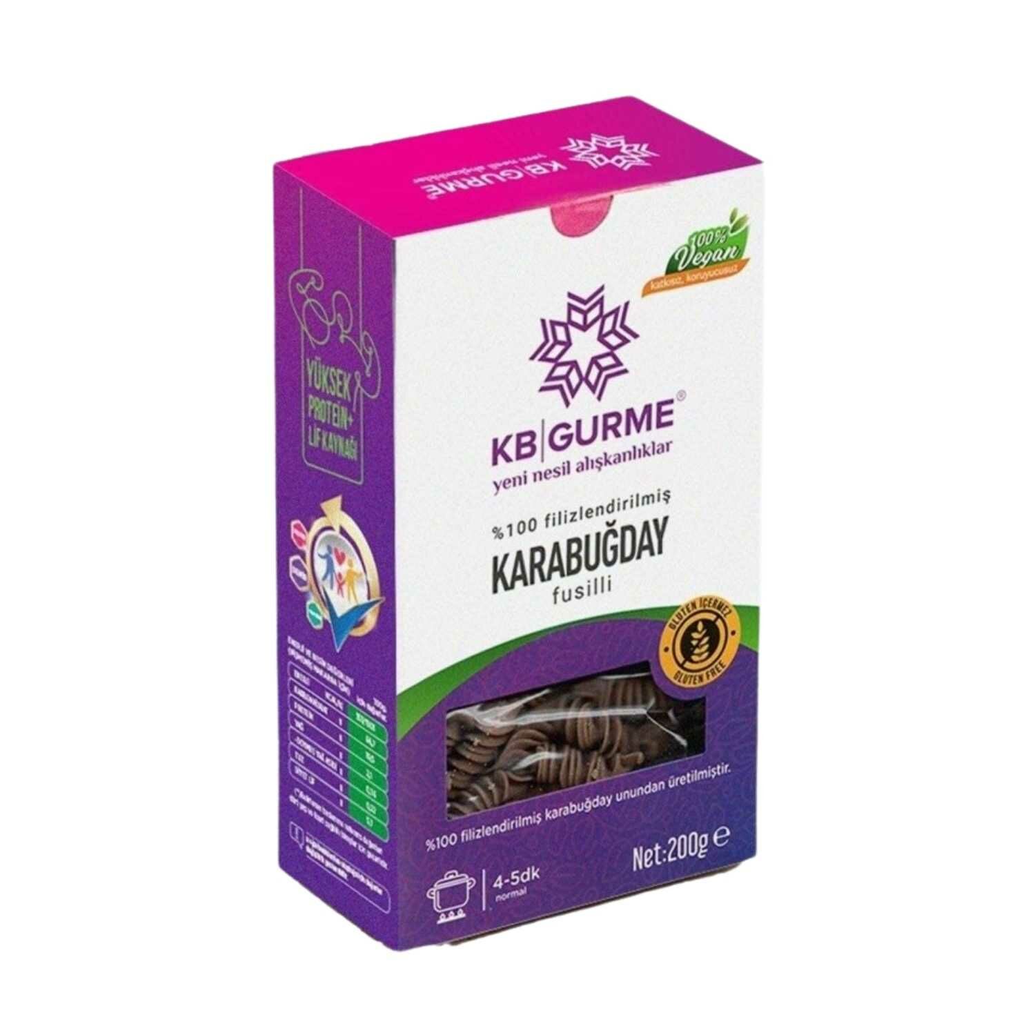 Glutensiz & Vegan Filizlend. Karabuğday Makarna Fusilli 200 gr