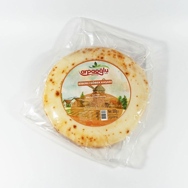 BİBERLİ GÖBEK KAŞARI (500GR)