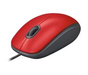 Logitech M110 Kablolu Optik Mouse Kırmızı