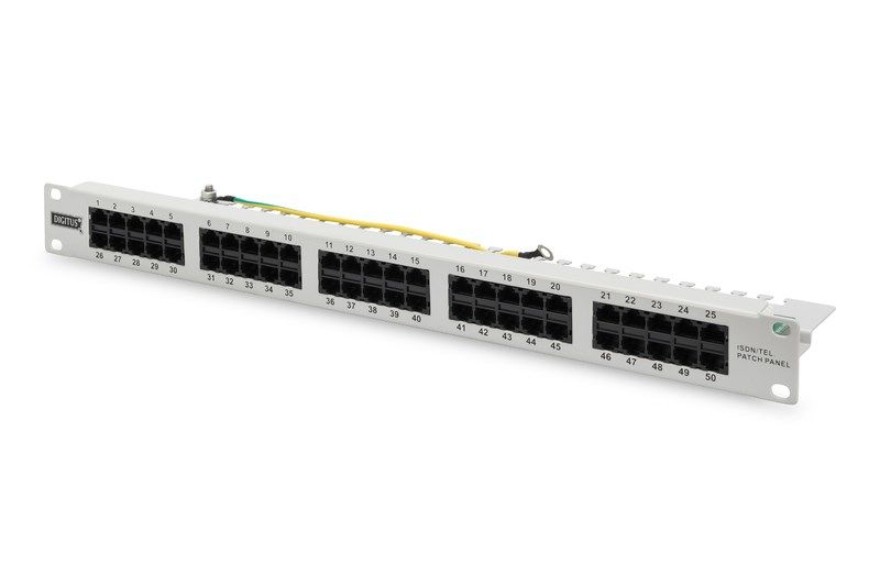 Digitus DN-91350-1 19'' 50 port CAT-3 Zırhsız