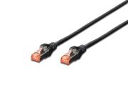 Digitus DK-1644-010/BL Cat 6 S/FTP 1m Siyah