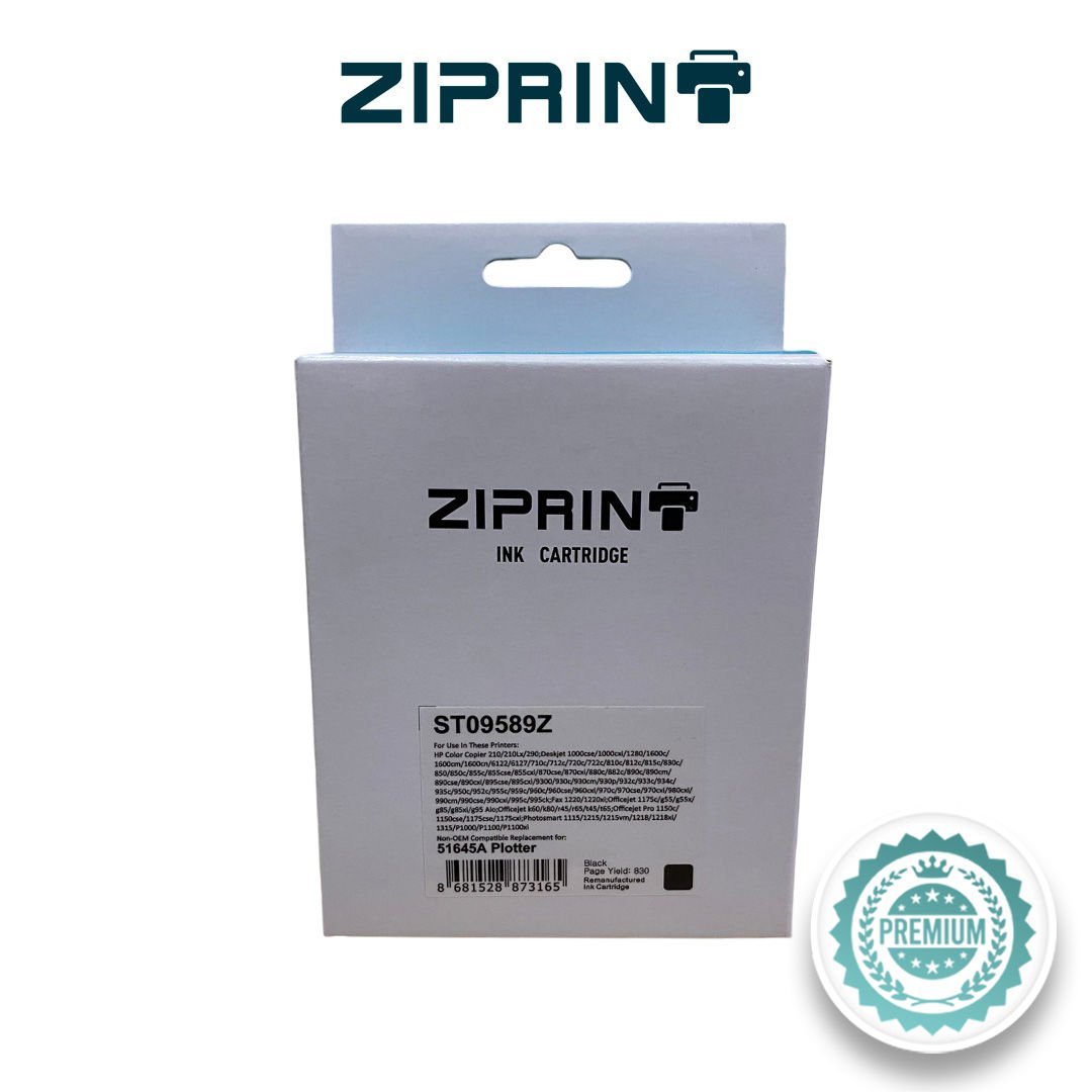 Muadil Kartuş H. ZIPRINT 45 / 51645AE (Plotter) Ücretsiz Kargo