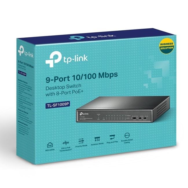 Tp-Link TL-SF1009P 9 Port 10/100(8 port PoE) Switc