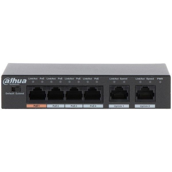 Dahua PFS3006-4ET-60 4 Port Hızlı Ethernet PoE