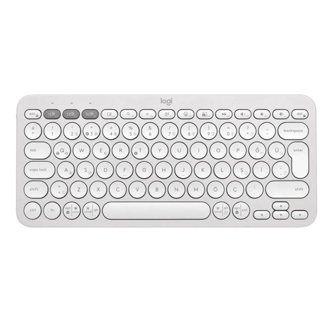 Logitech K380s Pebble Keys 2 BT Klavye Beyaz
