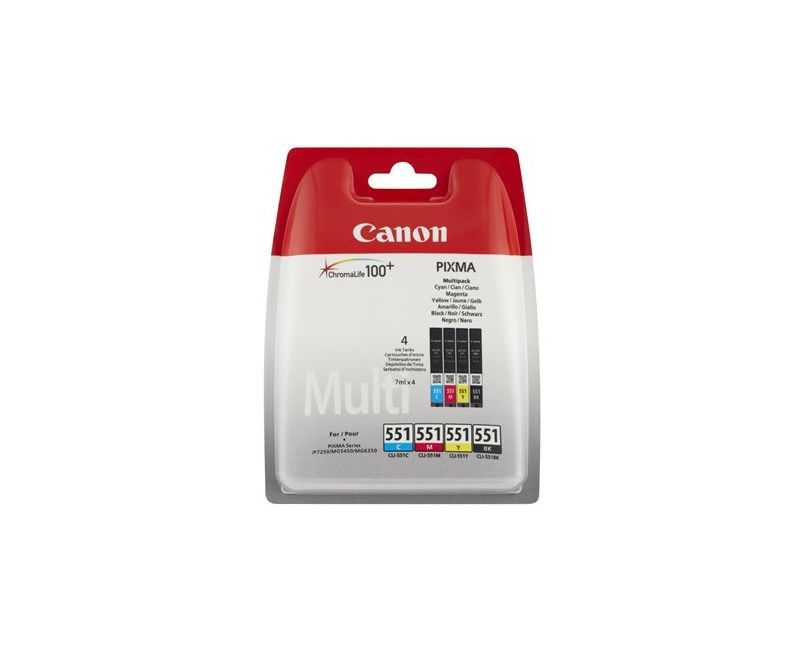 Canon Cli-551 BK/C/M/Y Dörtlü Paket