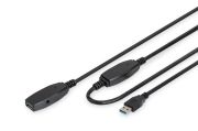 Digitus USB Uzatma Kablosu Siyah (20m)